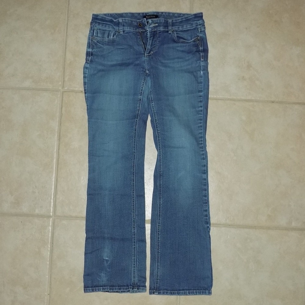 White House Black Market Contour Jeans‎ Womens 8R Blue Good Bootcut Medium Wash